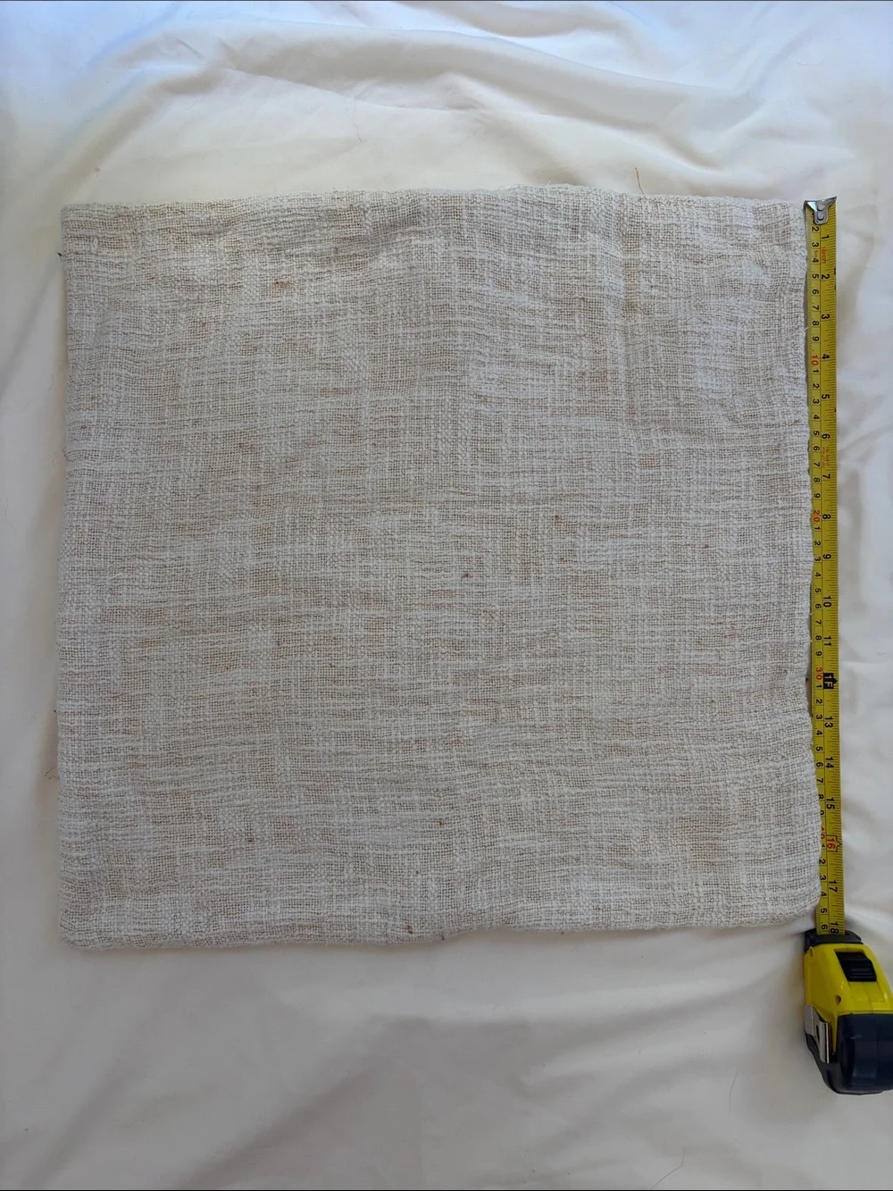 West Elm Cream Textured Accent Pillow Cover